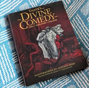 9.5"x11.75" Hardcover Dante's Divine Comedy Hell Purgatory Illustrated Book